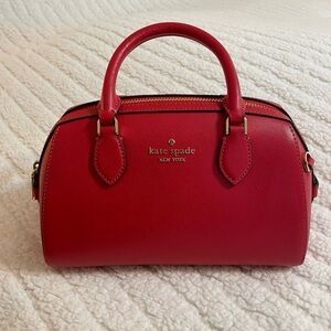 kate spade Red Leather Dome Crossbody Satchel